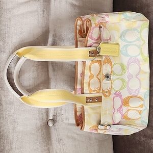 Coach Multicolor Signature Tote